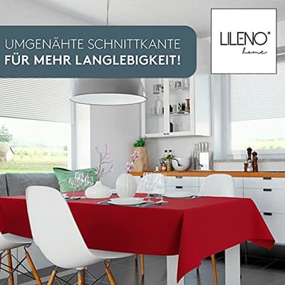 Tafelkleed Afwasbaar - Beschermhoes Tafel - Tafel Beschermen - Waterdicht Vlekbestendig - 140 x 280 cm - Rood