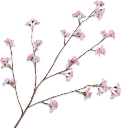 Silk-ka Kunstbloem-Zijden Bloemen Bloesem Tak Roze 114 cm