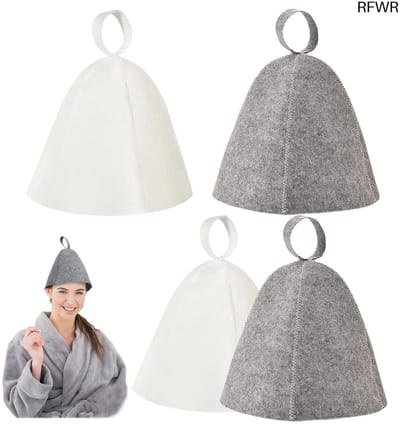 RFWR® Saunahoed set van 4 - Ideale bescherming voor sauna en badkamer