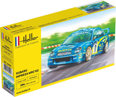 Heller Modelbouwpakket Auto - 80199 Subaru Impreza WRC 2002 - Japanse Rallyauto Plastic - 1:43 - Modelbouw