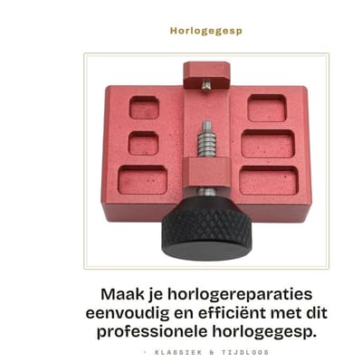 Dailygoods - Horlogegesp - Horlogereparatiegereedschap - Perfect voor hobbyisten - Rood - Buiggereedschap - Aluminium - Geschikt voor horlogemakers -...