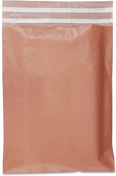 Plastic Verzendzakken Roze 35 x 45 cm - Retourstrip - 20 stuks - Oudroze
