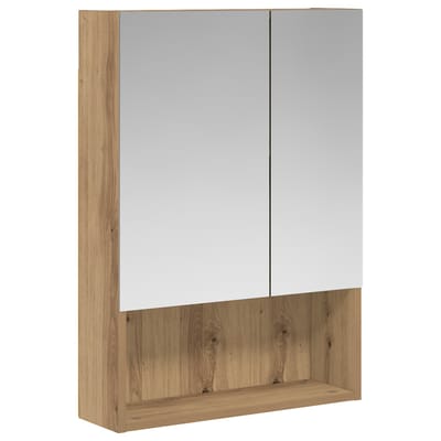 vidaXL - Badkamerspiegelkast - Ambachtelijk - Eiken - 50 - x - 14,5 - x - 70 - cm
