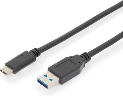 Digitus Usb-Kabel 3.1 Gen2 Usb-C A 10Gbps Pd Zwart 1M Voor Smartphone Pc
