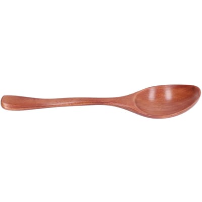 Cuillère en bois Portable, cuillère à soupe de riz inoffensive, cuillère à Dessert, ustensile de cuisine pour la maison et le bureau L brown