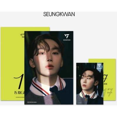 SEVENTEEN 3D Foto Lenticulaire Ansichtkaart + 1 Fotokaart '17 IS RIGHT HERE' Ver