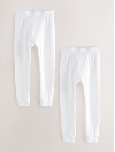 Next - Jongens - Verpakking van 2 thermische leggings - Wit