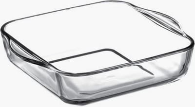 Secret de Gourmet - Ovenschaal vierkant - Transparant glas - 22 x 6 cm