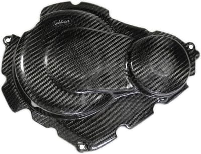 Protection carter d'embrayage carbone Leovince pour moto Suzuki 600 Gsx-R 2008 à 2012