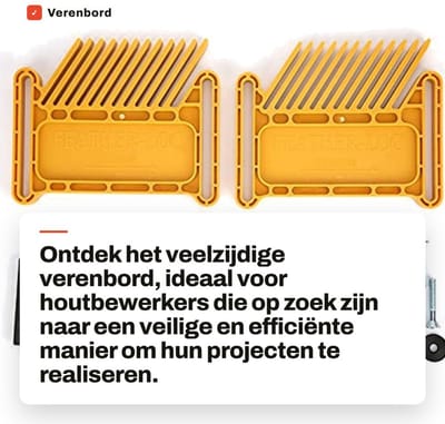 Dailygoods- Verenbord Houtbewerkings - Multifunctioneel - Afschuiningsgroef - Houtbewerkingsgereedschap - Veiligheidsfunctie - Hoge kwaliteit - Houtbewerkingsaccessoire