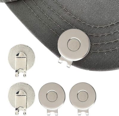 Magnetische Golf Hoedclip - Set van 4 - Golfbalmarker - Cap Clip - Vizier Clip