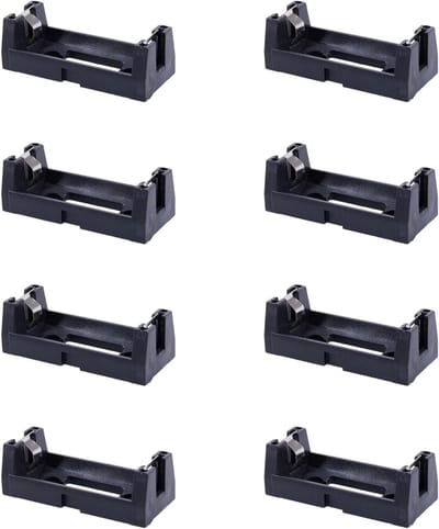Batterijhouders - Batterijcase CR123A - Batterijen Opslaan - Kunststof Behuizing - 8 stuks - Zwart