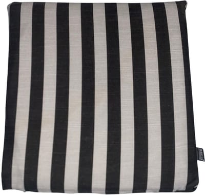 Mica Tuinkussen Kim Zwart 40x40x5 cm – Outdoor Sierkussen – Comfortabel Kussen voor Tuinstoel
