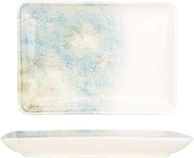 Kütahya Porselen Serveerschaal - Earth - Porselein - 18x13 cm - set van 2
