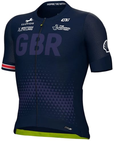 Ale Pr-s 2.0 Federazione Britannica Training Korte Mouw Wielertrui Blauw S Man