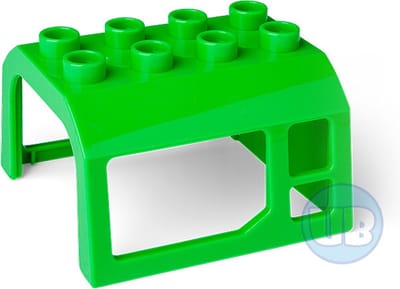 Trein cabine dak groen - 2 stuks