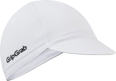 GripGrab - Lightweight Zomer Fietspet Mesh Cycling Cap Retro Fietsmuts UV-Bescherming Helmmuts - Wit - Unisex - Maat M/L (57-63 cm)