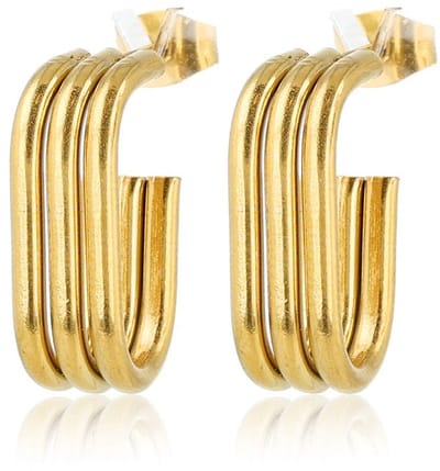 My Bendel - Subtiele Statement Oorbellen Goud -kleurig - met Luxe Cadeauverpakking | Sieraden Voor Dames