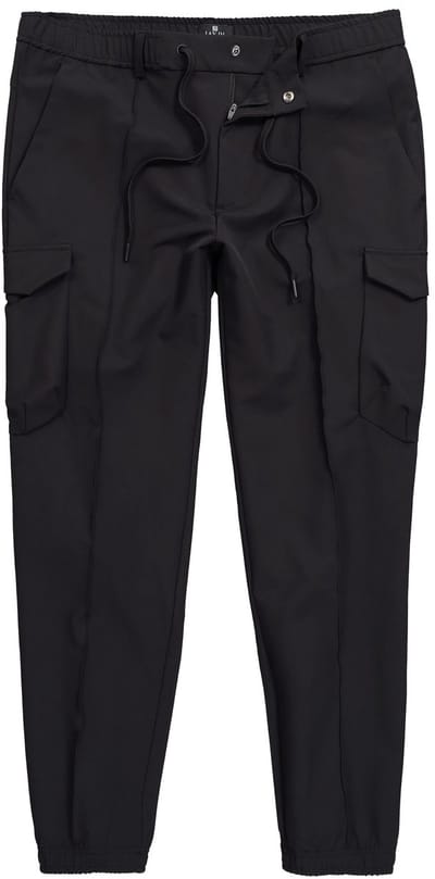 JAY-PI - Heren - cargobroek FLEXNAMIC® golf QuickDry elastische tailleband - Zwart - Maat 52