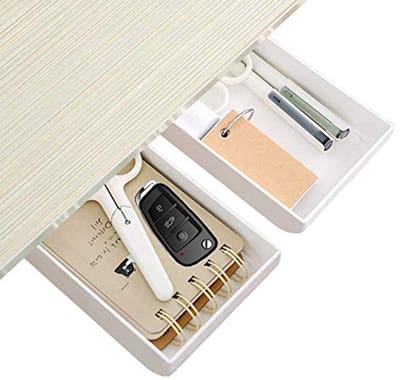 Onder bureau lade organizer voor kantoorbenodigdheden - wit