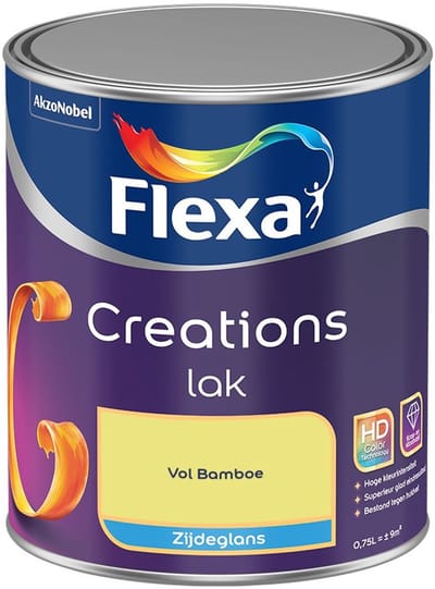 Flexa - Creations Lak Zijdeglans - Vol Bamboe - Mengverf - 750 Ml