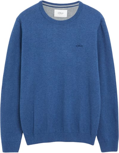 regular fit pullover van puur katoen