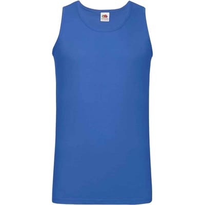 Fruit of the Loom Unisex Adult Valueweight Athletic Tank Top (Koningsblauw)