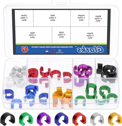 25 Stuks Rotatable S-Haak Clips Set voor Fietsen, 5 Kleuren Kabelsluitingen voor Remkabels en Slangen voor MTB en Racefietsen