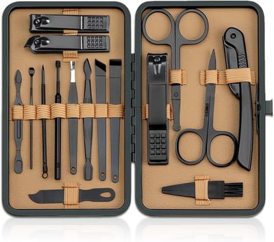 Set van 16 Professionele Pincetten en Nagelknippers voor Precisiewerk en Verzorging