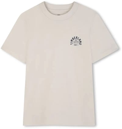 Timberland T60792 T-shirt Met Korte Mouwen 2 Eenheden Beige 10 Years Jongen