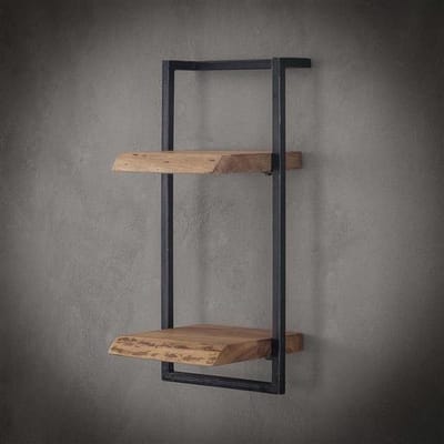 DH Interior Wandplank Massief Acacia hout - diverse afmetingen - Aberdeen 30 x 25 x 65 cm - Hout - Massief acacia - Industrieel - 30 x 25 x 65 cm