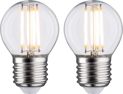 2x LED Druppel Lamp 5W E27 Warm Wit 2700K Dimbaar via Wandschakelaar