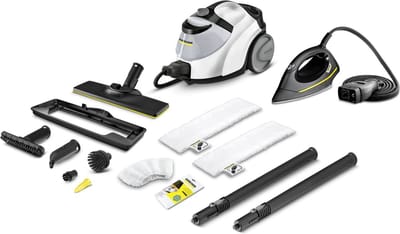 Kärcher SC 5 EasyFix Premium Iron stoomreiniger - Inc. strijkijzer - VapoHydro functie - 4.2 bar - Geschikt voor oa. badkamer - vloeren - opfrissen van tapijt - verwijdert vlekken zonder reinigingsmiddel