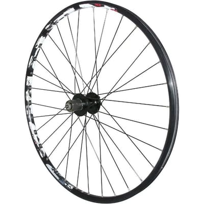 Achterwiel dubbelwandig met oog naaf 6 gaats cassette 32 spaken velg Velox Karma Disc Type Shimano 11-10-9V. 32 21C