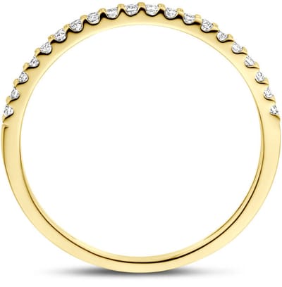 14K Geelgouden Ring Lab Grown Diamant 0.15ct H SI – 4035092