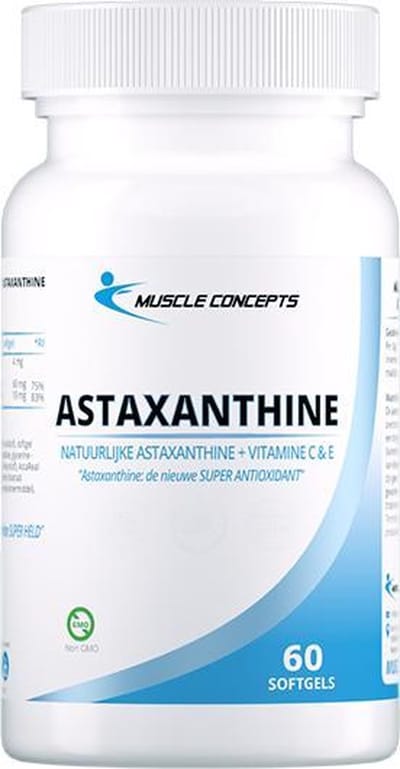 Astaxanthine - Vitamine voedingssupplement - 60 softgels | Muscle Concepts