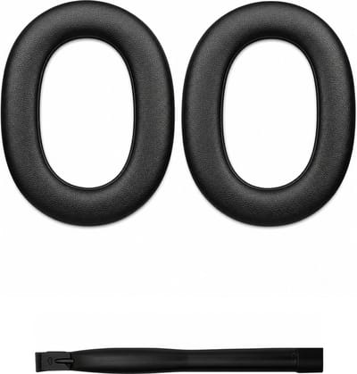 Set Oorkussens voor Jabra Koptelefoon - Elite 85h Oorkussen - Elite 85h UC - Kunstleer met Traagschuim - Zwart