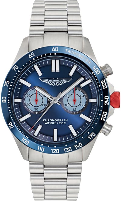 Aston Martin Aml Icon SPT MTIS1F503 Horloge - Staal - Zilverkleurig - Ø 44 mm