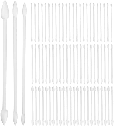 Dailygoods - 150 stuks reinigingswattenstaafjes, wattenstaafjes voor elektronische apparaten, nauwkeurige wattenstaafjes, dubbelzijdige wattenstaafjes, puntige wattenstaafjes
