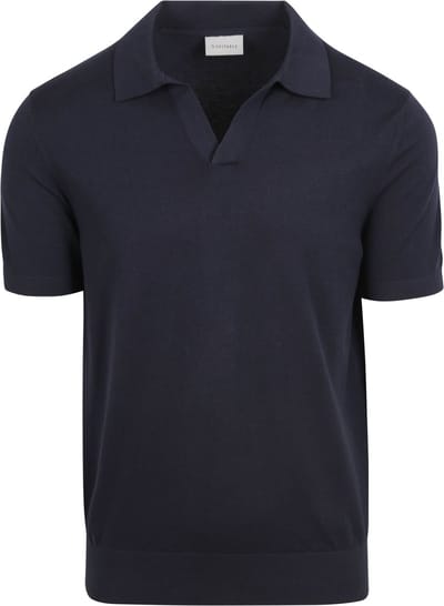 Suitable Polo Riva Compact Donkerblauw (navy) - Maat M - Heren - Polo shirt Heren met Korte mouw