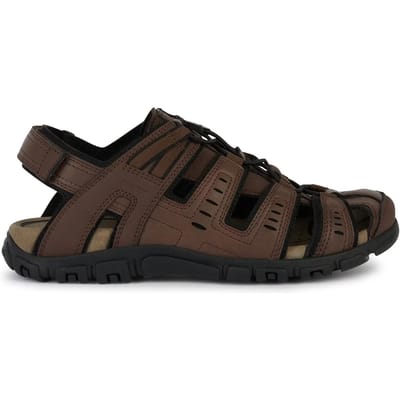 GEOX STRADA HEREN Sandalen - DONKERBRUIN - Maat 47