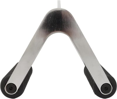 V-vormige Handgreep - Fitness Handvat - Kracht Training - Roestbestendig Ontwerp - 1.23 kg - Zwart