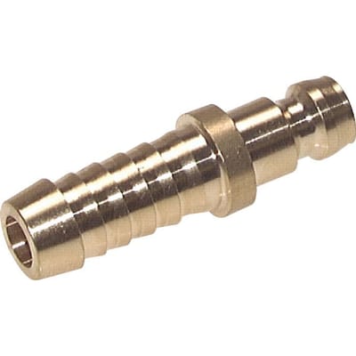 Messing DN 6 Tempereerkoppeling Insteeknippel 9 mm Slangpilaar [5 Stuks]
