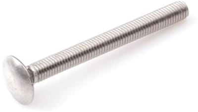 Slotbout - M5 x 50 mm - DIN603 - RVS (100 stuks)