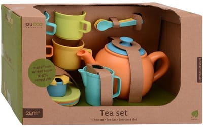 Jouéco - Thee Set Bioplastic 17-delig - Theeservies Speelgoed voor Kinderen