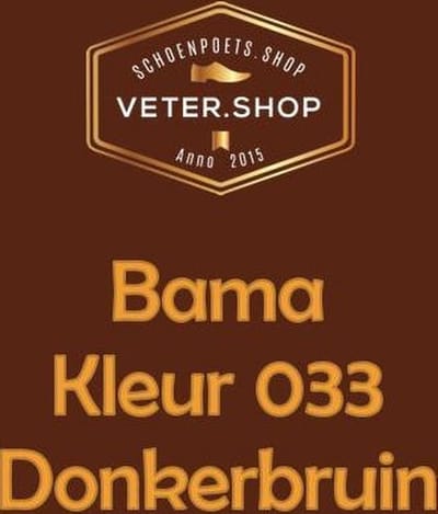 Bama G56 schoen creme voor glad leer - 50ml schoenpoets - 033 donker bruin