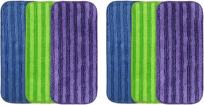 Set van 6 Herbruikbare Microvezel Dweildoekjes voor Dweilmachine, Wasbaar