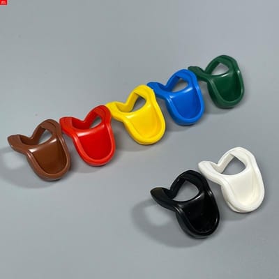 MIJN EIGEN CREATIE Blokken Hoofddeksel Kap Helm Neergeklapt 4cm Figuur Lichaam draagaccessoire 30381 15428 bouwstenen Speelgoed Kindercadeaus gray