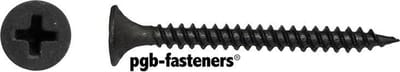 Snelbouwschroef. 3.5 x 35mm. lang. TK fijne draad Gefosfateerd 200 stuks. PGB-Fasteners.