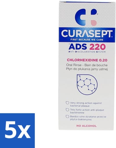 Curasept Mondspoeling 0,20% CHX 200 ml - Bulkverpakking - 5 stuks